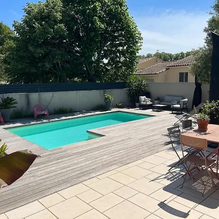Maison Familiale 10 Min Montpellier - Calme - Jardin - 10 Min - Parking Casa de Férias